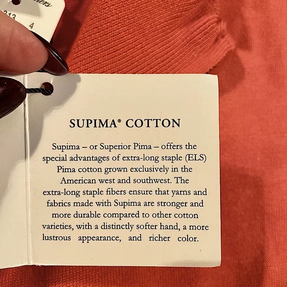 NWT Brooks Brothers Supima quarter zip